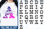 Split Monogram Letter SVG Bundle, an Object Graphic by D2PUTRI (Thumbnail 12 of 19)
