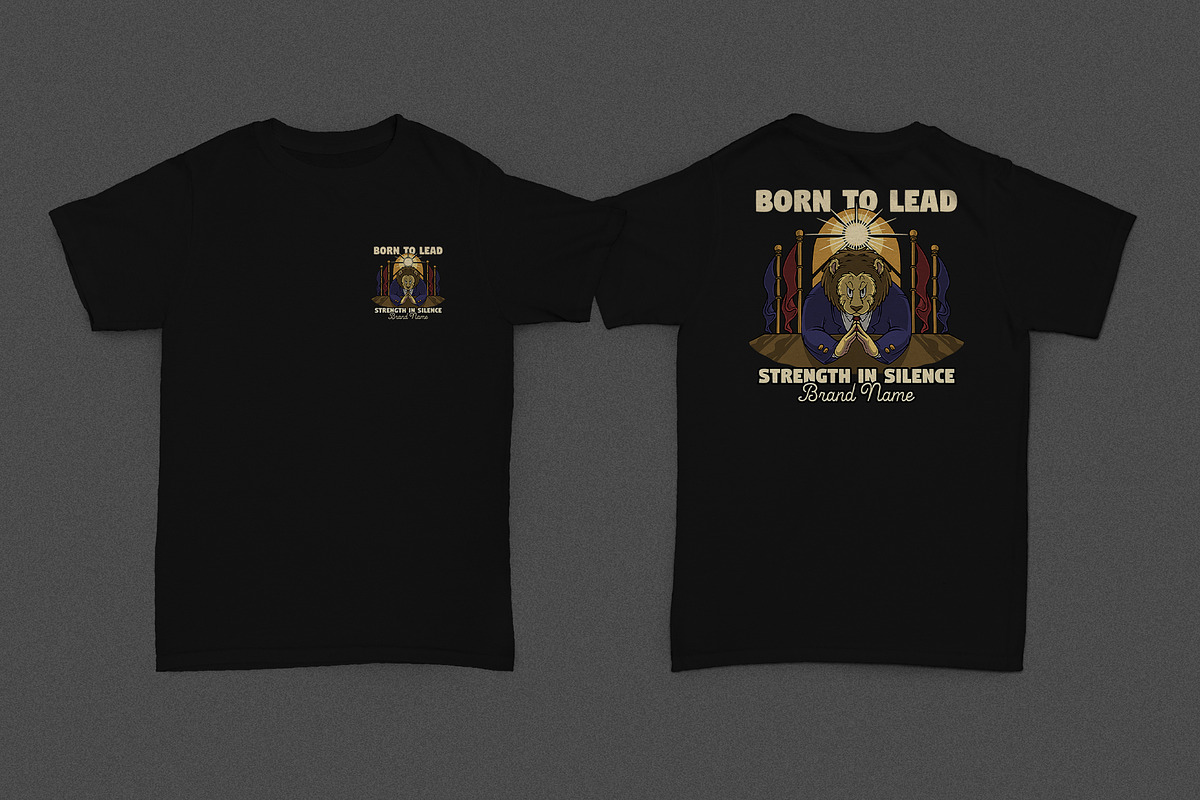 Lion Leader Mascot in Suit at Desk preview 2