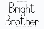 Bright Brother, a Sans Serif Font by FreshTypeINK (Thumbnail 1 of 8)