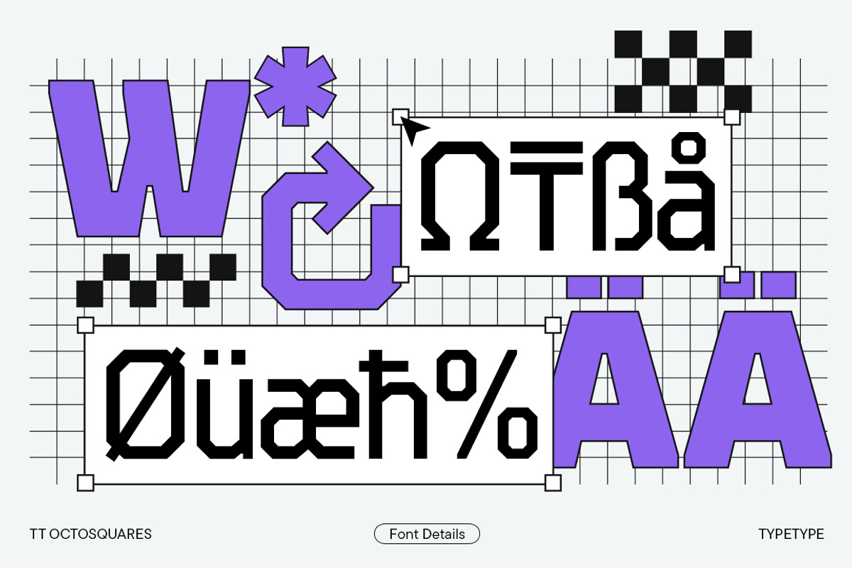 TT Octosquares Condensed, a Sans Serif Font by TypeType (Photo 3 of 6)