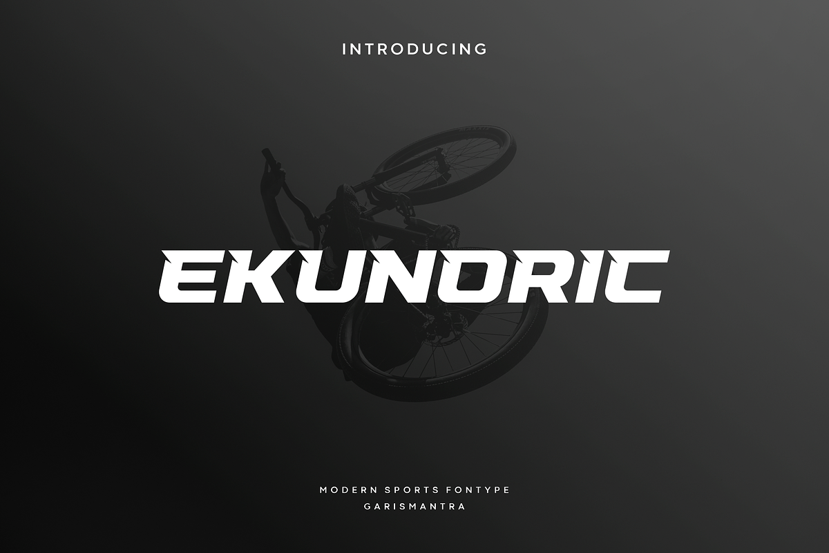 Ekunoric, a Font by garismantra (Photo 1 of 4)