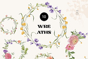 SPRING watercolor floral set, a Decorative Illustration by Yuliia Lashevska (Thumbnail 7 of 14)