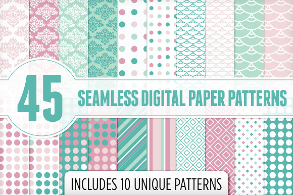 Seamless Digital Paper Patterns 1 preview 5