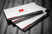 YouTube Style Business Card, a Business Card Template by Saman Osama (Thumbnail 2 of 6)