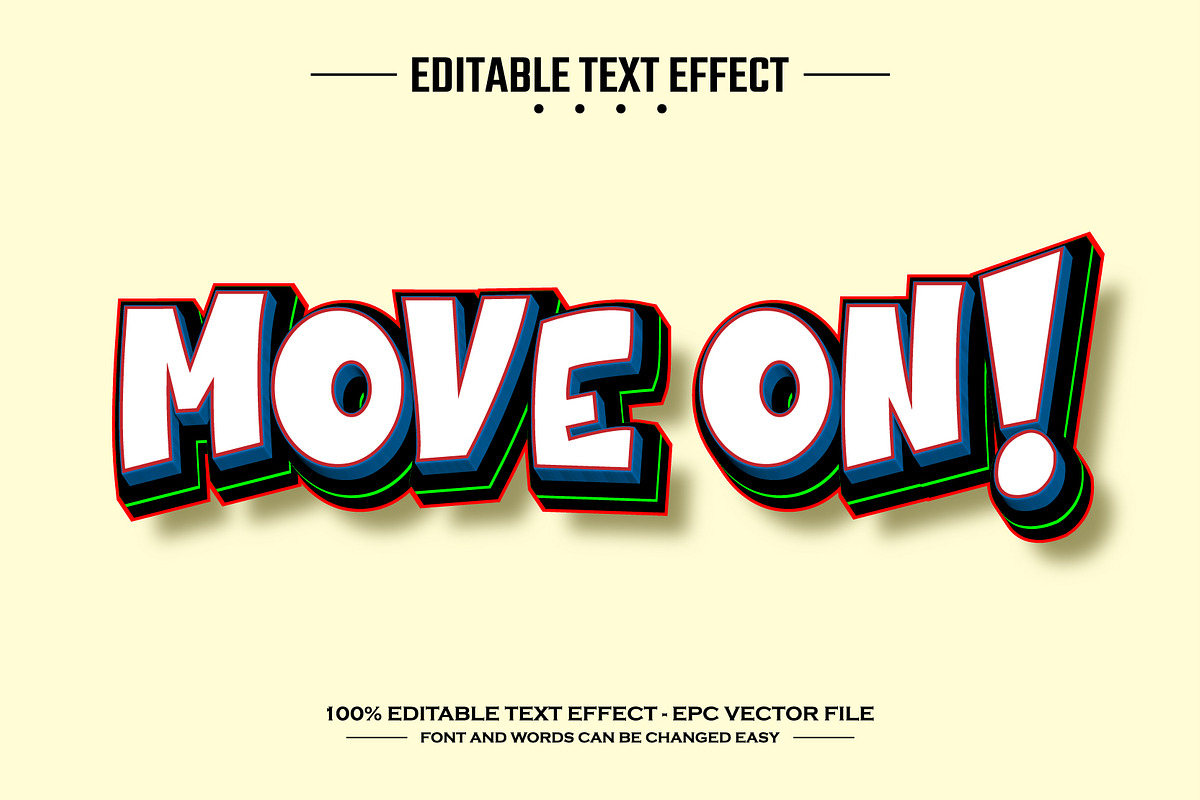 Move on 3D editable text effect, a Layer Style Add-On by nicemorning