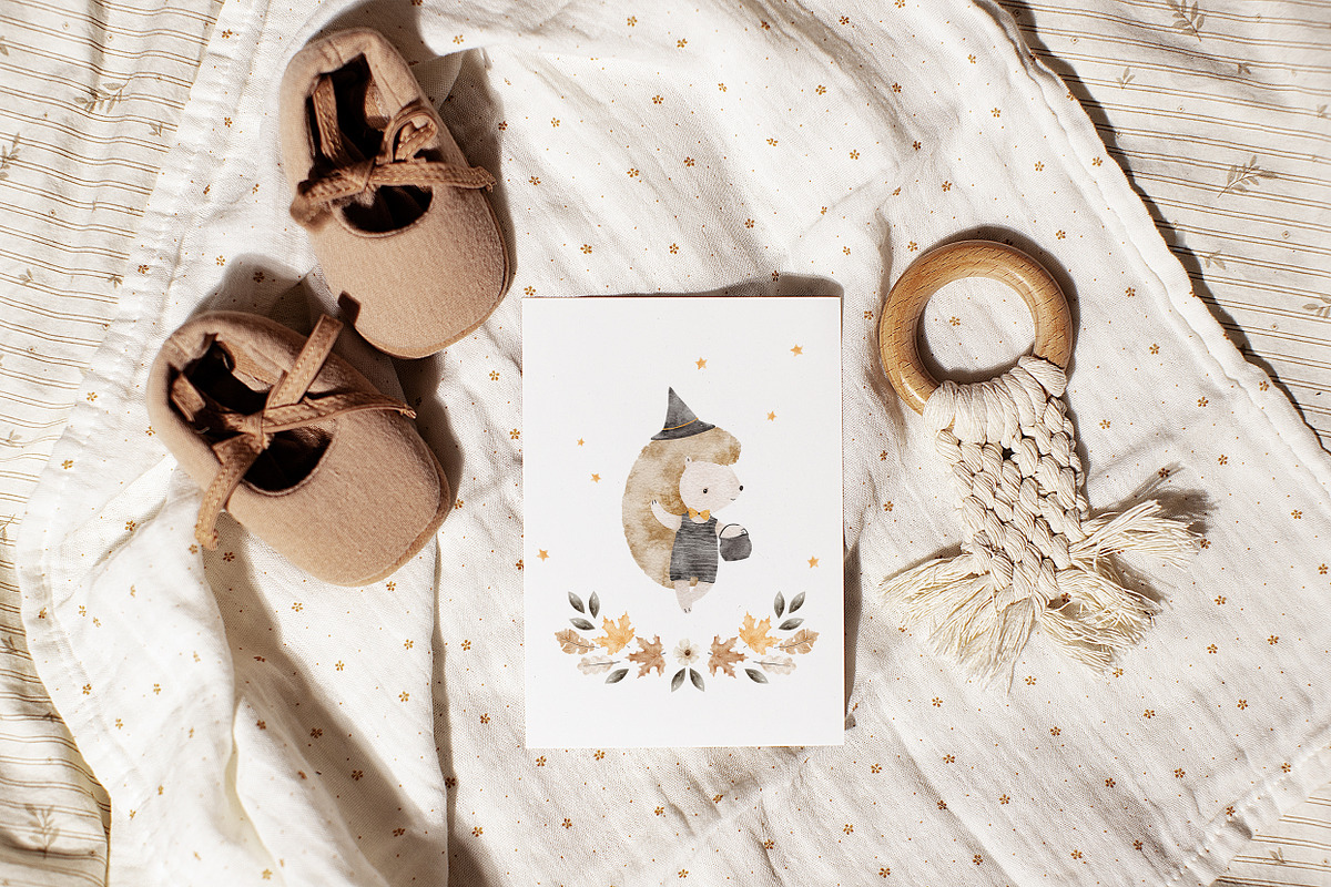 MAGICAL AUTUMN watercolor set, an Animal Illustration by erasovas (Photo 5 of 13)