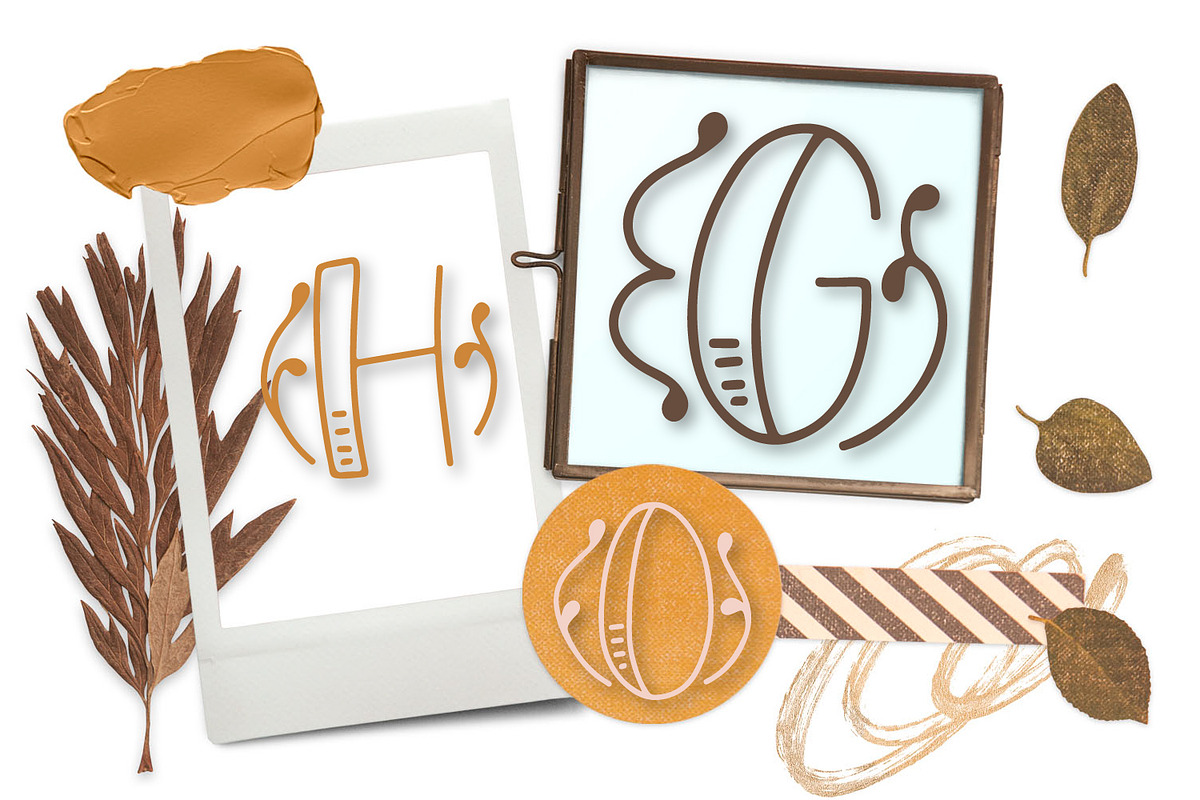 MONOBAM -Hand Lettered Monogram Font preview 2