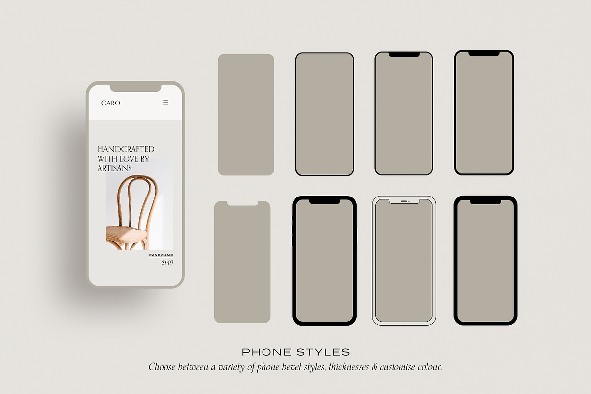 Minimal Website Mockup Scene Creator, an iPhone Mockup by Moyo Studio (Photo 4 of 21)