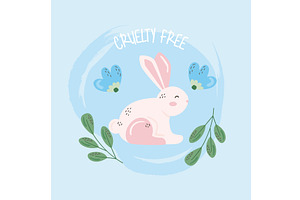 cruelty free lettering banner, an Object Illustration by studiogstock