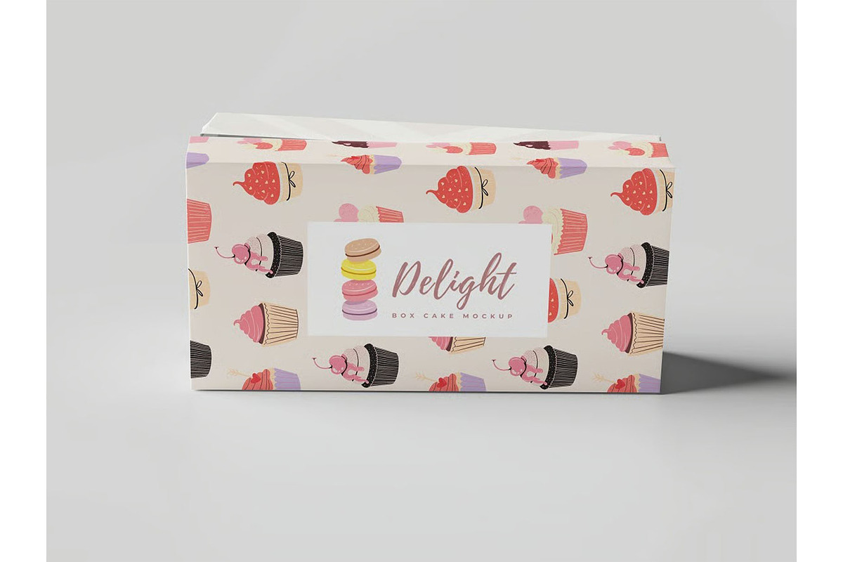 Box Cake Mockup, a Packaging Mockup by zippypixelstudio (Photo 7 of 7)