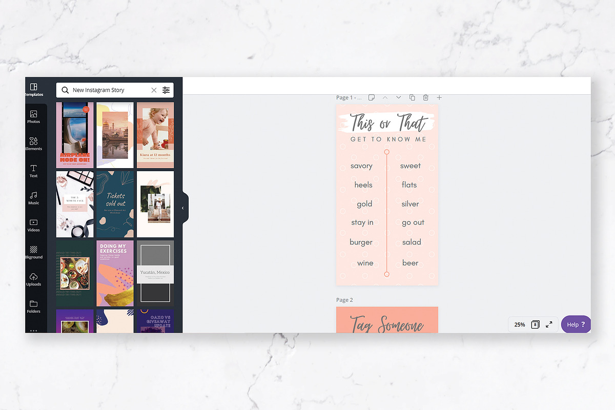 Instagram Story Games for Canva, a Social Media Template by Thirty One Palms Studio (Photo 9 of 9)
