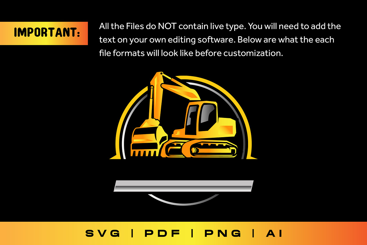 Excavator Heavy Vehicle Logo, a Branding & Logo Template by Guavanaboy (Photo 2 of 4)