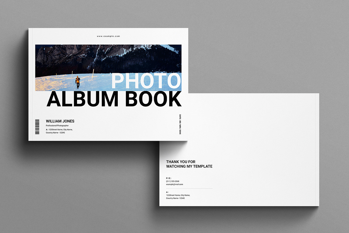 Photo Album Book Landscape, a Brochure Template by E-Type (Photo 8 of 8)