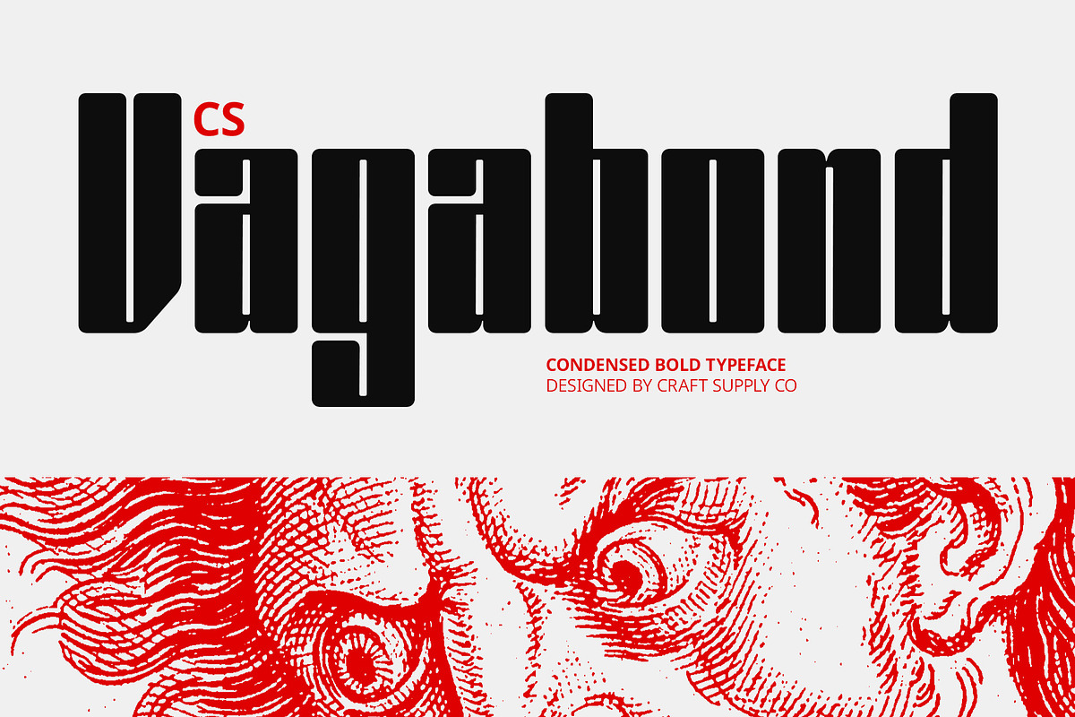 CS Vagabond – Condensed Font, a Sans Serif Font by Craft Supply Co. (Photo 1 of 8)