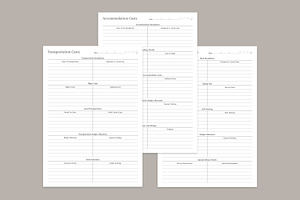 Budget Planner Pages Set V-08