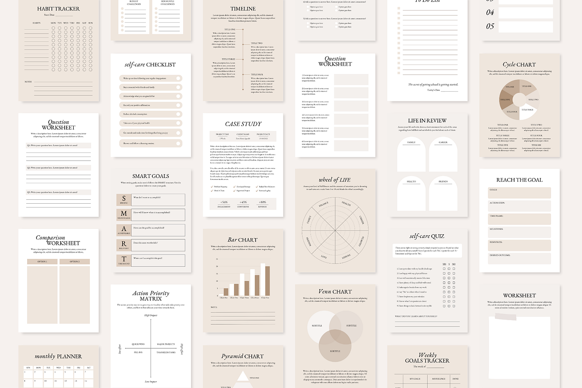 Coaching Worksheet Ebook Templates, a Magazine Template by ShopRShop (Photo 9 of 10)
