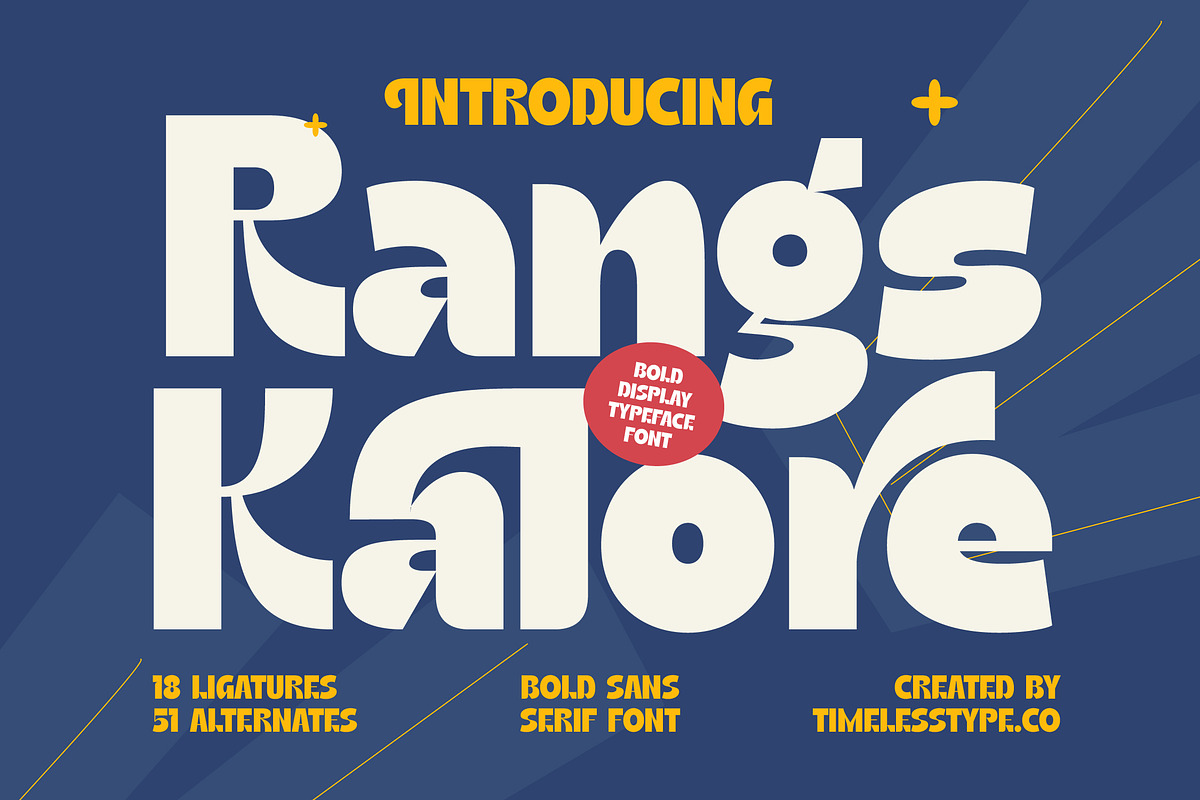 Rangs Kalore Bold Display Serif, a Sans Serif Font by timelesstype.co (Photo 1 of 20)