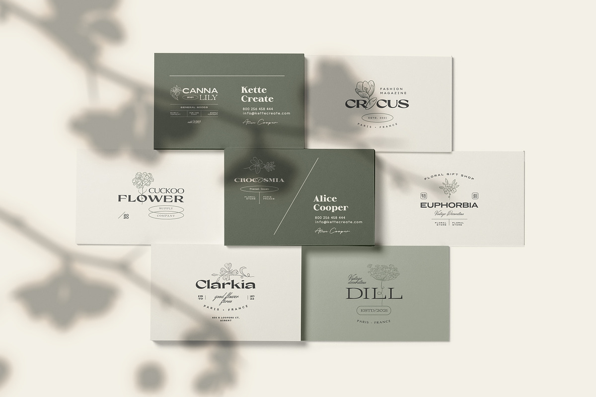 Elegant Botanica | Logo Kit, a Branding & Logo Template by KetteCreate (Photo 8 of 20)