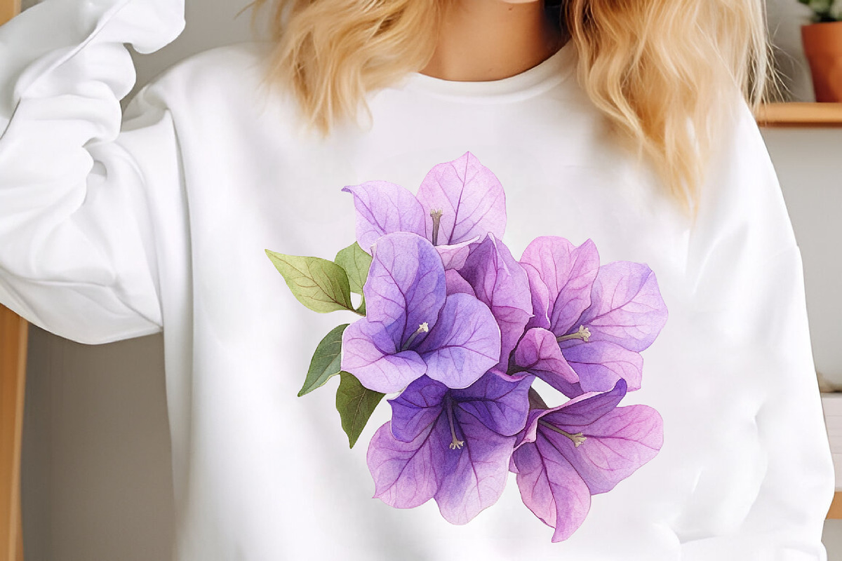 Bougainvillea Flowers Clipart Bundle, an Illustration by designcity5 (Photo 5 of 5)