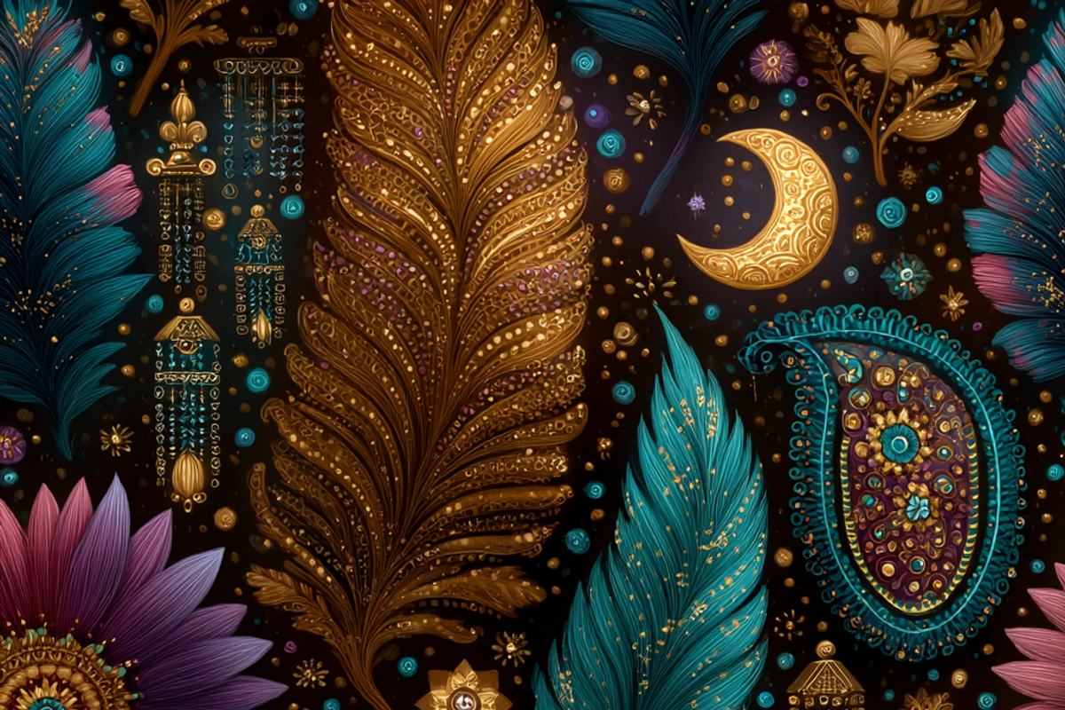 Boho Rhapsody, a Pattern Graphic by Printable Treasure (Photo 5 of 6)