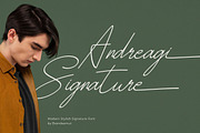 Andreagi Signature – Modern Script, a Handwritten Font by BrandSemut (Thumbnail 1 of 11)