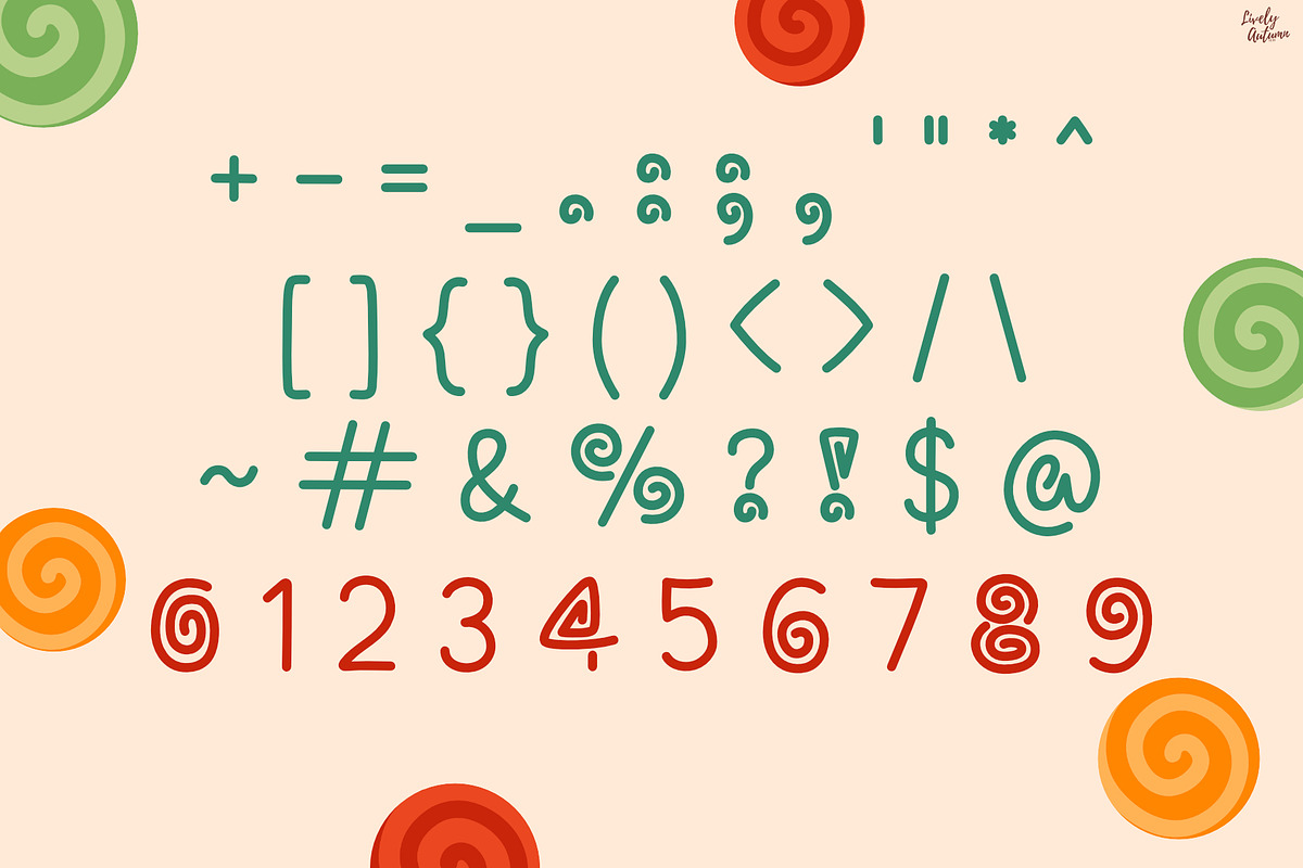 Candy Roll | Handwriting Font, a Handwritten Font by LivelyAutumn11.11 (Photo 3 of 5)