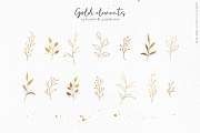 Gold leaf watercolor alphabet art, an Illustration by Angele Kamp (Thumbnail 11 of 12)
