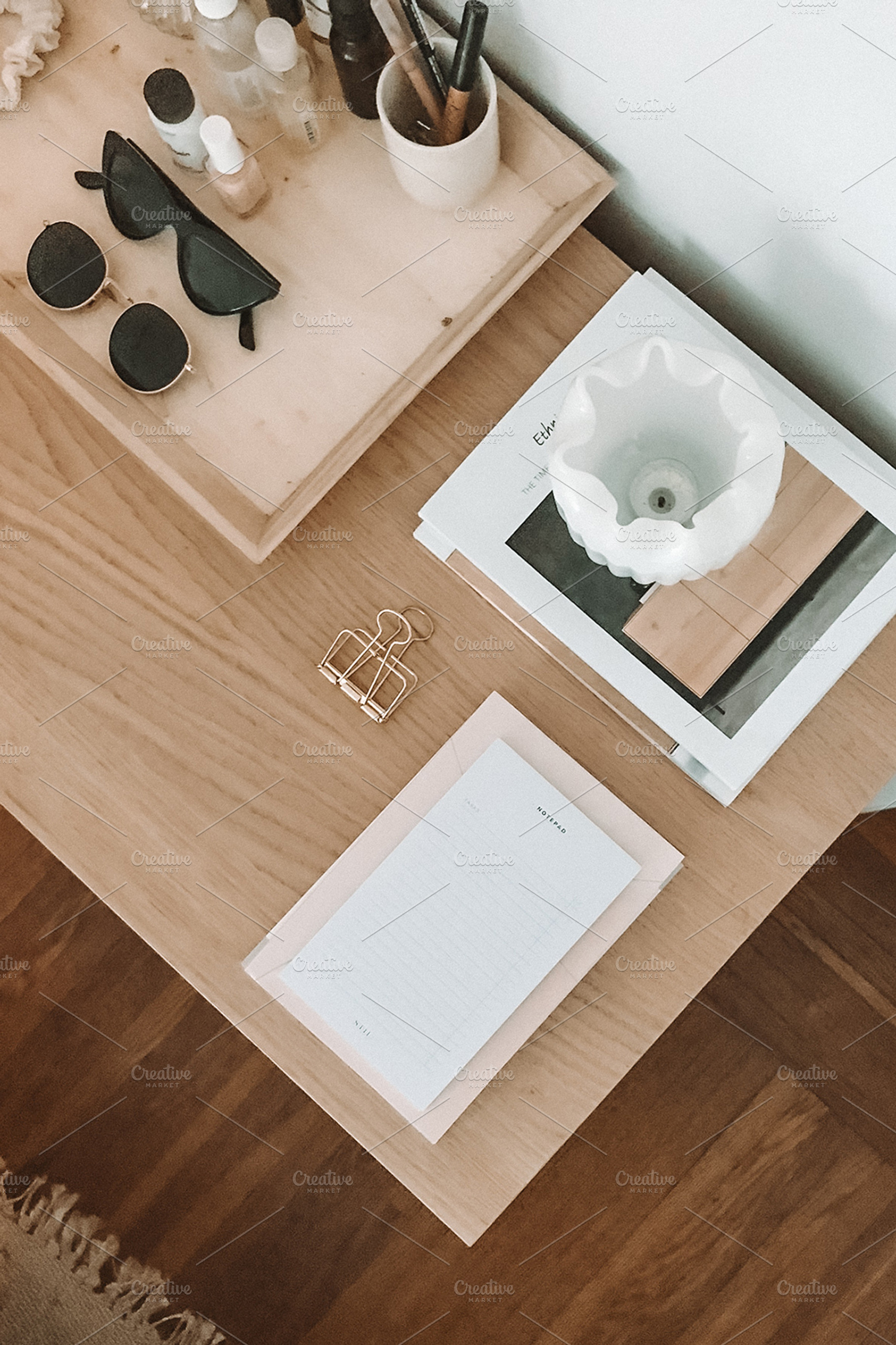 Notepad on Bedroom Vanity, an Architecture Photo by Marissa Cristina