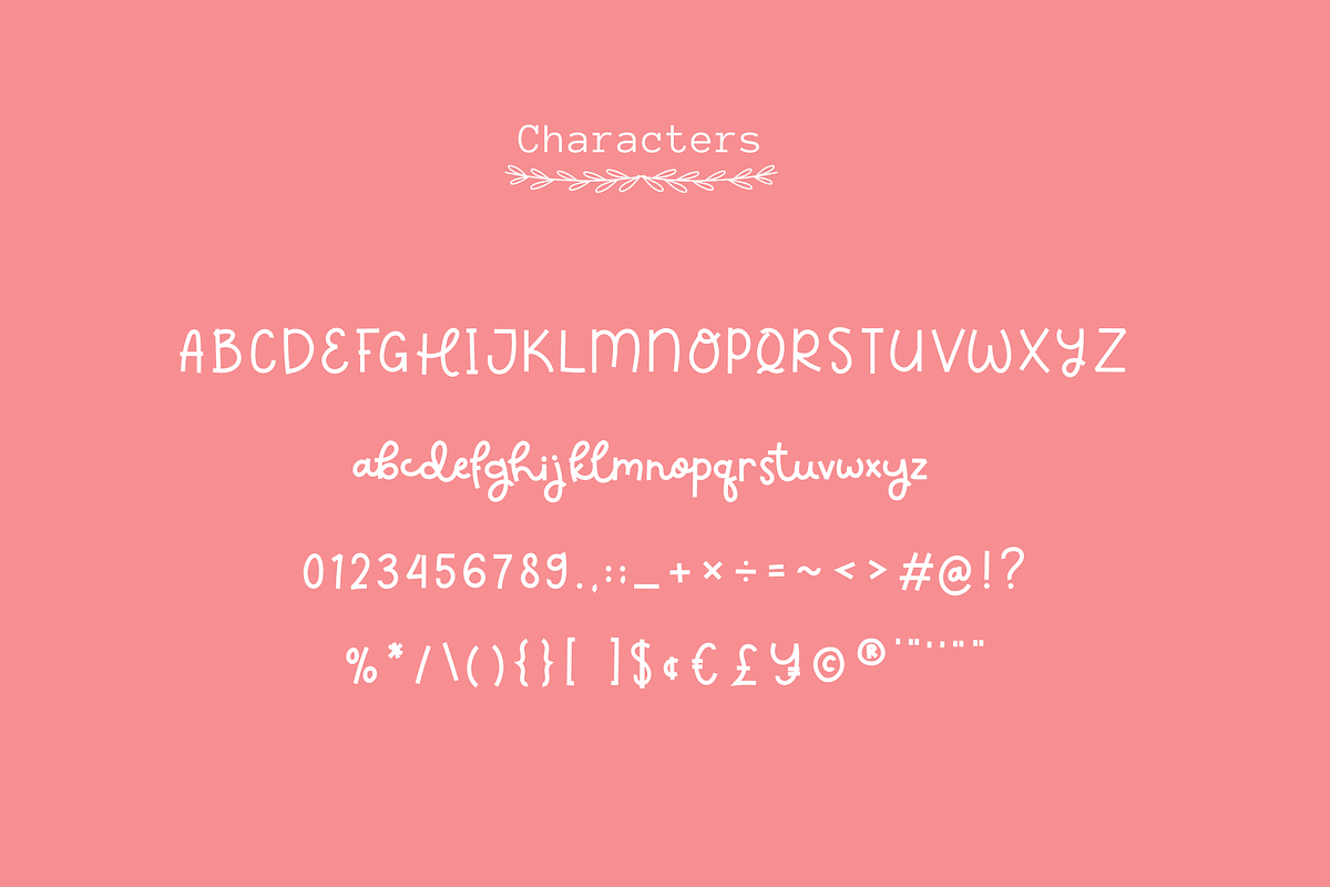 Not Very Humdrum a Quirky & Cute Fon, a Script Font by Sofia Skoog (Photo 8 of 9)