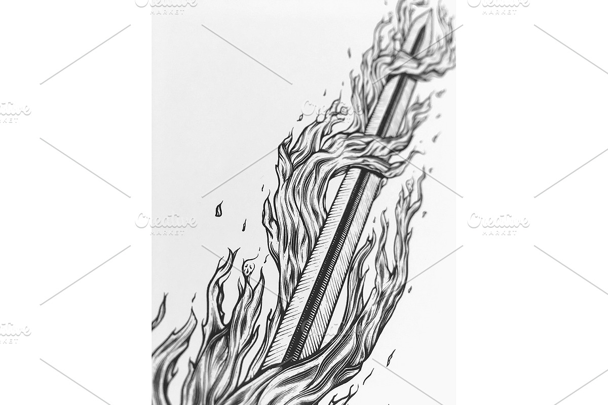With Fire and Sword, an Illustration by Elymas (Photo 2 of 2)