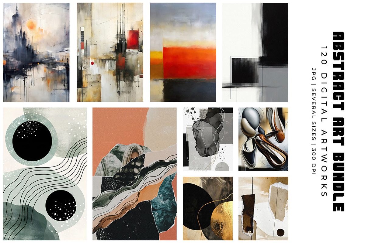 Abstract Digital Art Bundle, a Decorative Illustration by Digital Art Creations (Photo 7 of 12)
