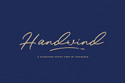 Handwind Script, a Script Font by khurasan (Thumbnail 1 of 7)