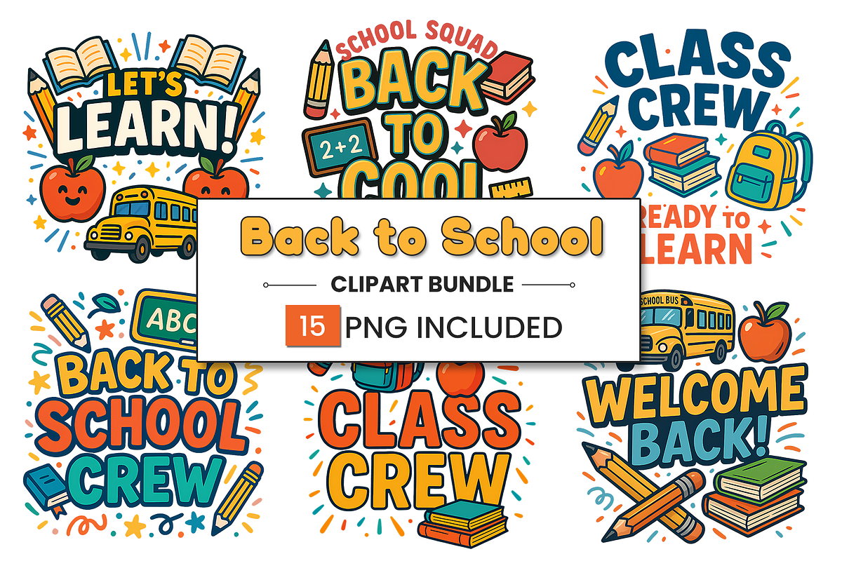 Back to School Clipart Bundle, an Object Graphic by Nina Shaw (Photo 1 of 10)