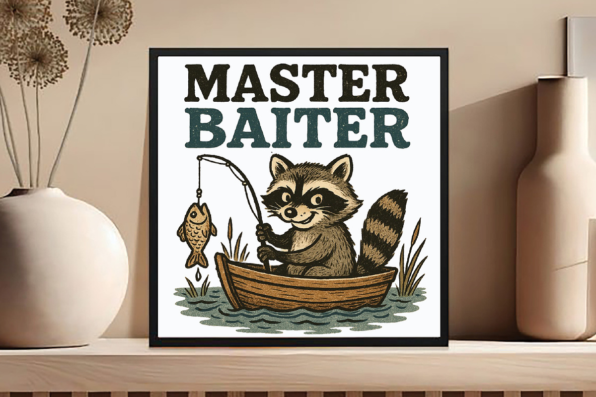 Master baiter PNG - Funny fishing, an Illustration by DreamCafeArt (Photo 5 of 7)