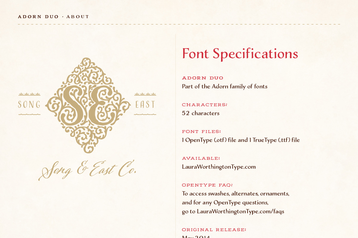 Adorn Collection, a Sans Serif Font by Laura Worthington (Photo 44 of 62)