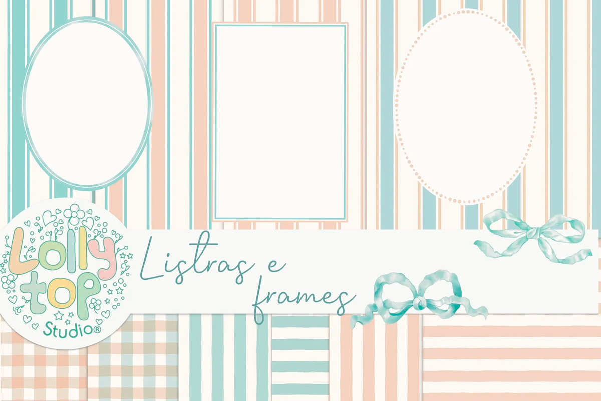 Stripes, Plaid, and Frames Collectio, an Illustration by Lolytop Studio (Photo 1 of 7)