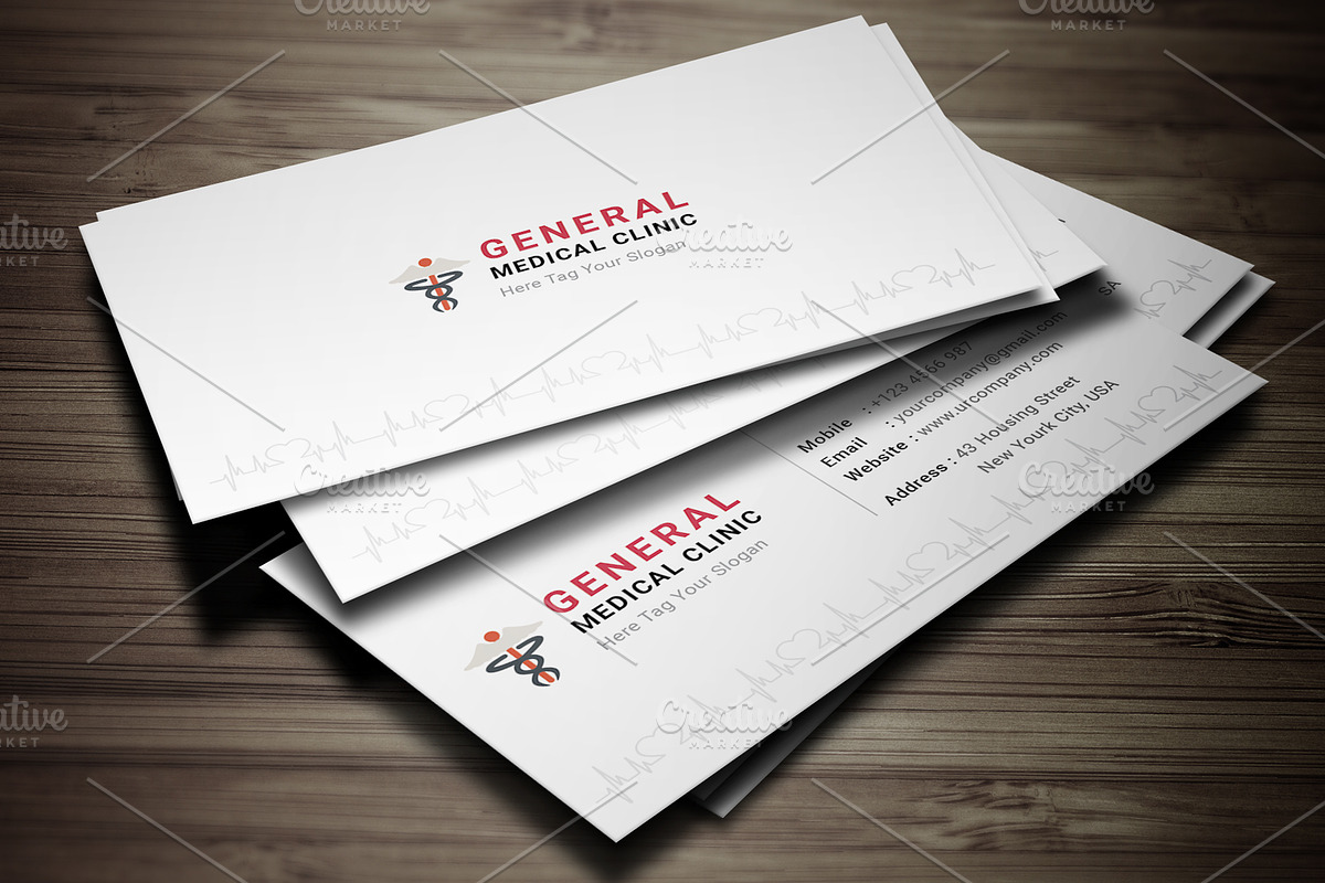 Medical Business Card, a Business Card Template by graphicsunday (Photo 2 of 5)