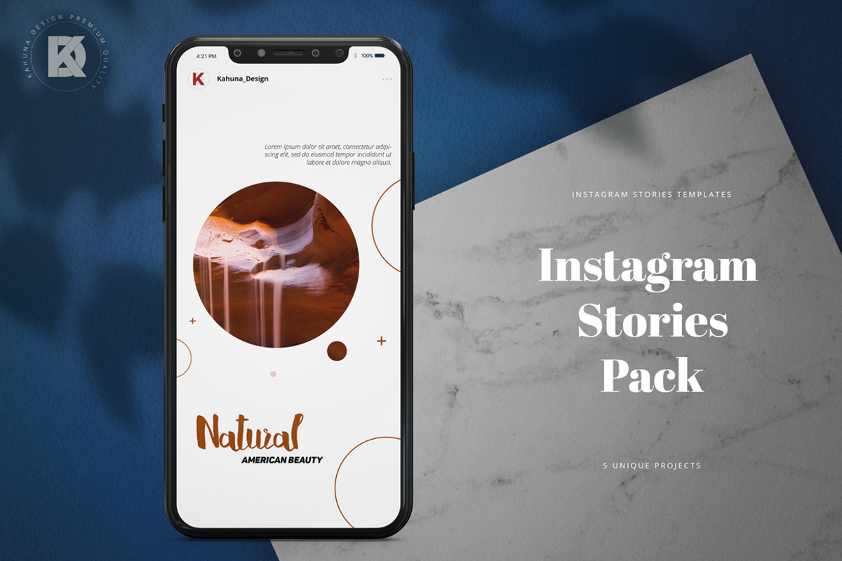 Natural Instagram Stories Pack, a Social Media Template by Kahuna Design (Photo 2 of 4)