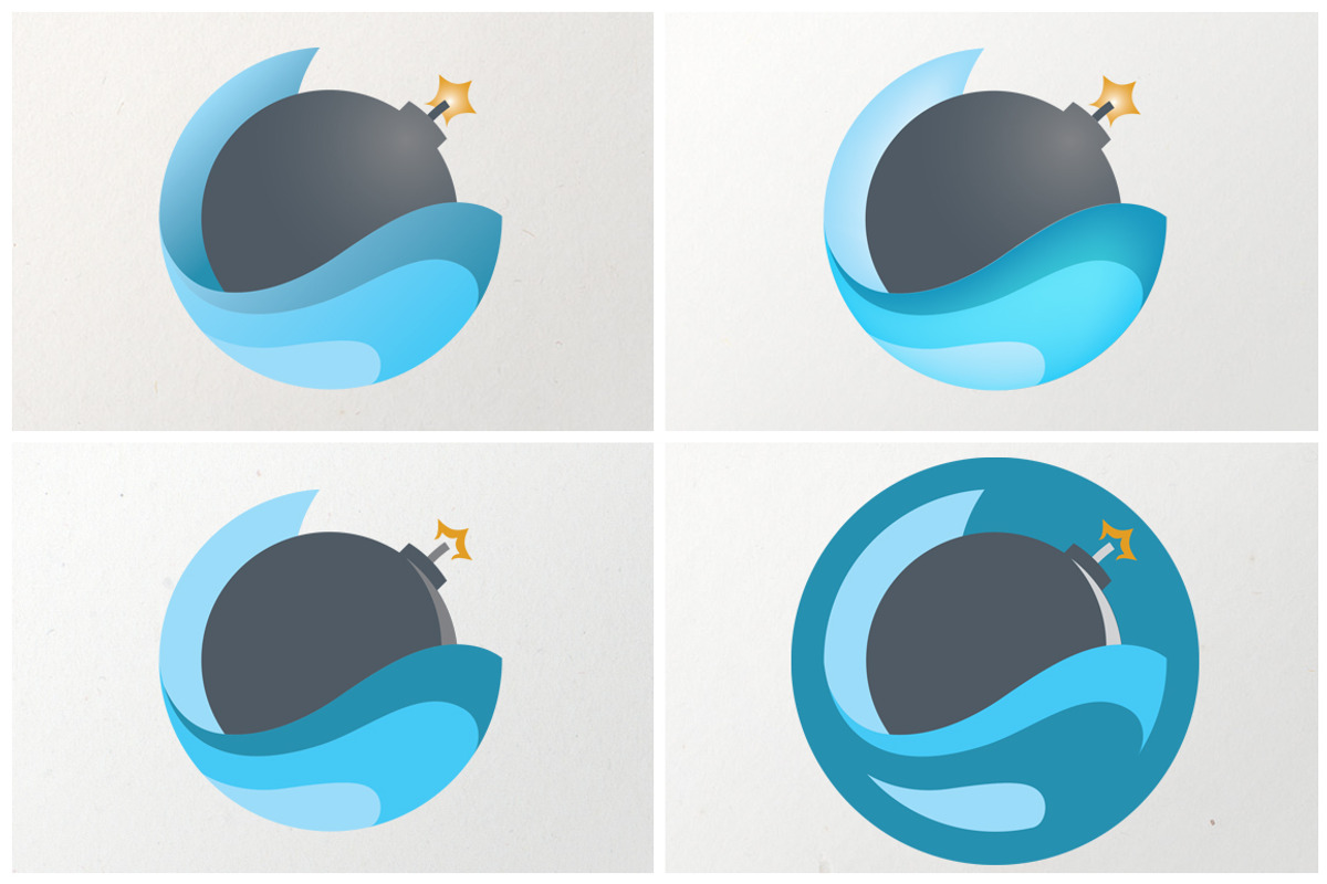 Bath Bomb Logo Mark, a Branding & Logo Template by Flying Free Design (Photo 1 of 2)