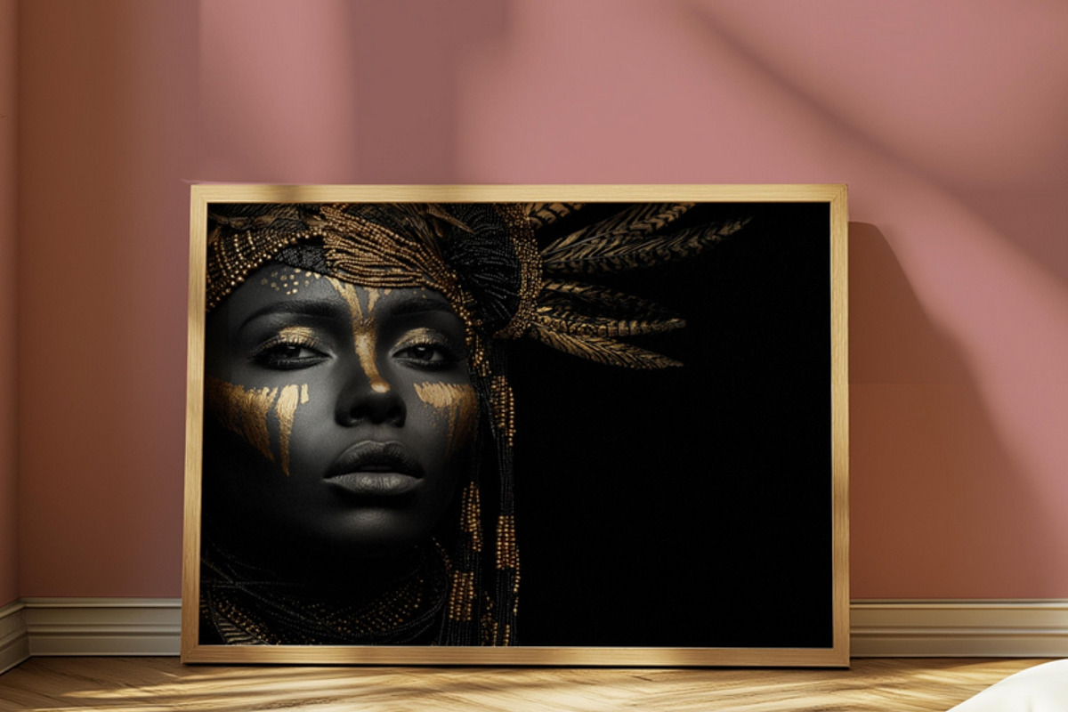 Golden Midas Africa Wall Art Set, a Decorative Illustration by PrintablesByFranklyn (Photo 9 of 10)