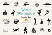 Winter Wonderland Icons, a Solid Icon by BirDIY Design (Thumbnail 1 of 12)