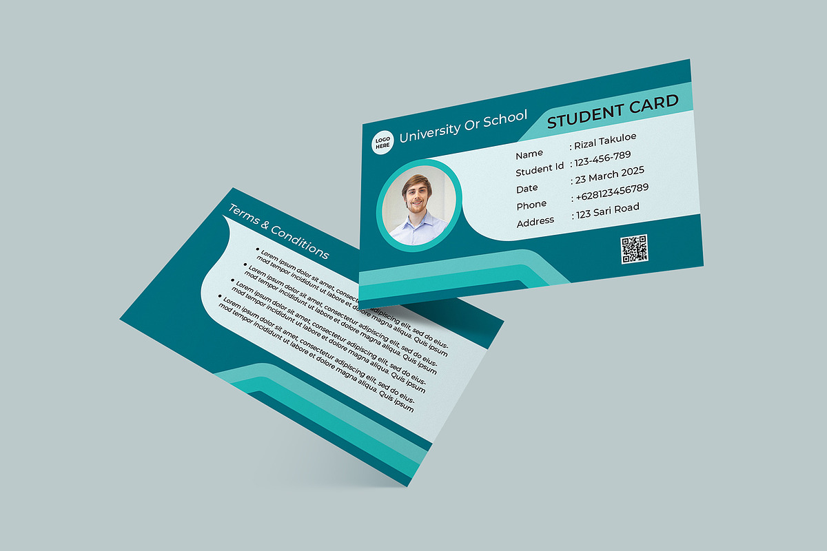 Student Card Template Vol 11, a Card Template by takuloerizal (Photo 2 of 3)