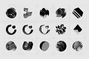 3D V3CTORS - 60 Vector Shapes, an Object Graphic by assetpro.design (Thumbnail 10 of 13)