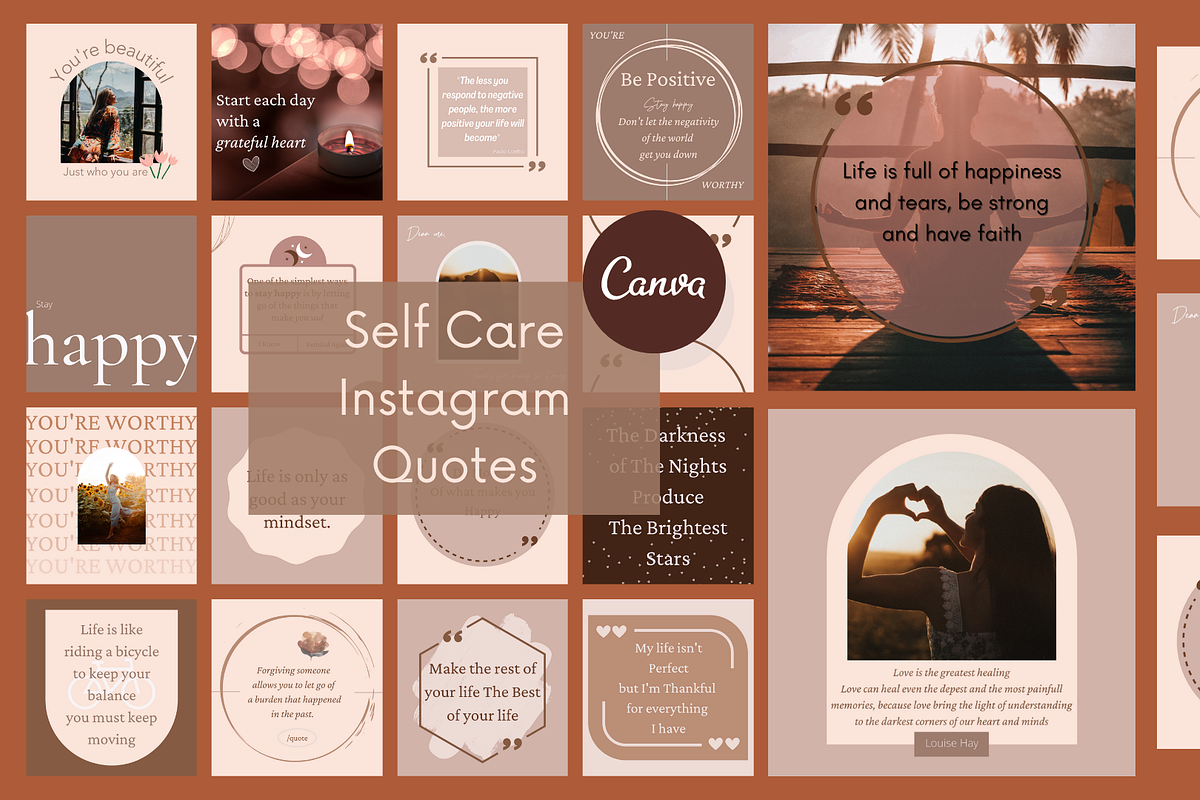Canva Template Self Care Instagram, a Social Media Template by Reza Space (Photo 2 of 5)