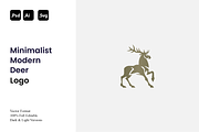Minimalist Modern Deer Logo, a Branding & Logo Template by Luxury Logos (Thumbnail 1 of 4)
