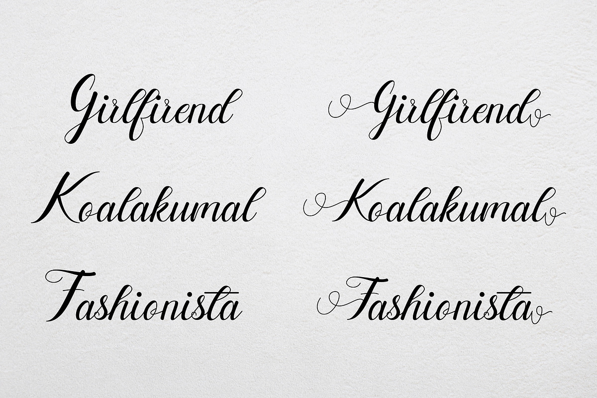 Rosemarry Handwritten Script, a Script Font by Rocket Template (Photo 3 of 8)