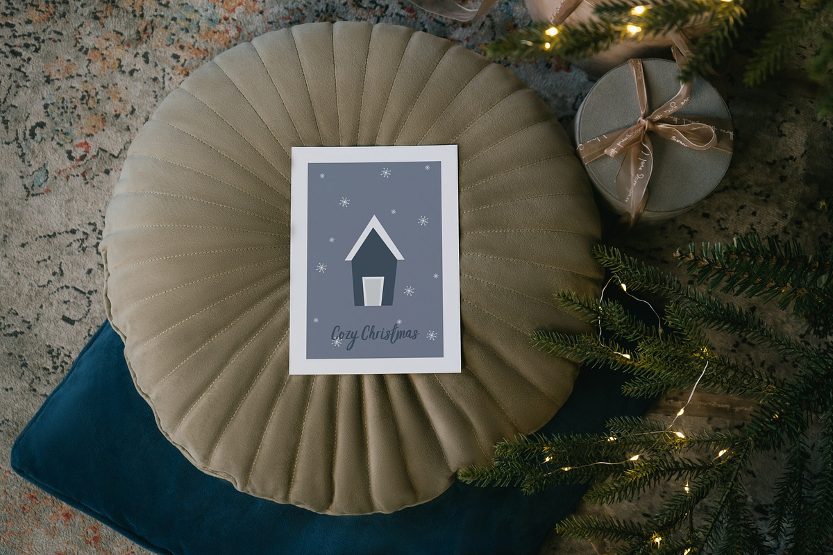 Hand Drawn Christmas Cards Bundle, a Card Template by maaariabouvier (Photo 1 of 19)
