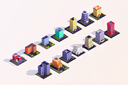 Low Poly City Buildings Pack 2, an Environmental 3D Model by Anton Moek (Thumbnail 3 of 8)
