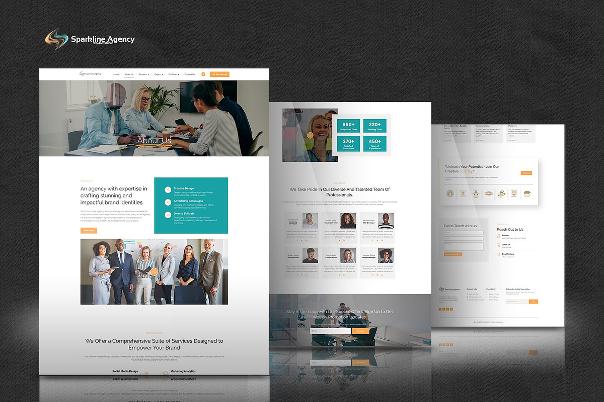 Sparkline -Elementor Pro Kit, a Websites & App Template by Select Agency Designs (Photo 9 of 9)