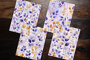 Lavender Gold Botanicals Scrapbooks, a Background Graphic by V Design Creator (Thumbnail 8 of 12)